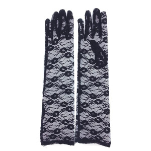 LACE GLOVE BLACK [ELBOW] (600/CS)
