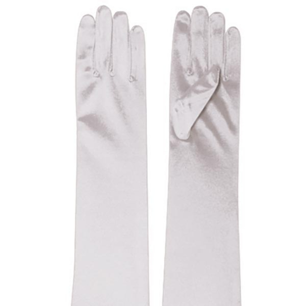 SATIN GLOVE WHITE [ELBOW] (120/CS)