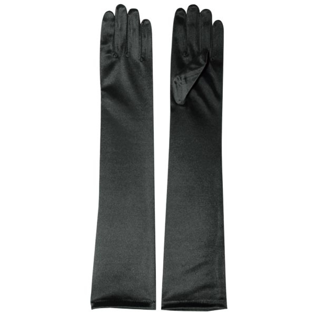 SATIN GLOVE BLACK [ARM] (120/CS)