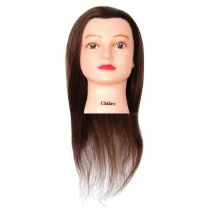 100 % HUMAN HAIR(21"-22") MANNEQUIN (WHITE)(CLAIRE) 20PC/CT