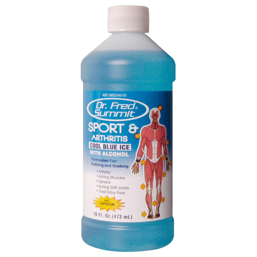 DR. FRED SUMMIT SPORT & ARTHRITIS (16OZ) [COOL BLUE ICE ALCOHOL] (12/CS)