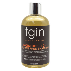 TGIN MOISTURE RICH SULFATE FREE SHAMPOO (13OZ) (6/CS)