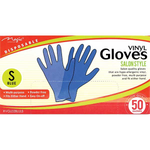 VINYL GLOVES BLUE (S)(50PC/48BOX/CS)