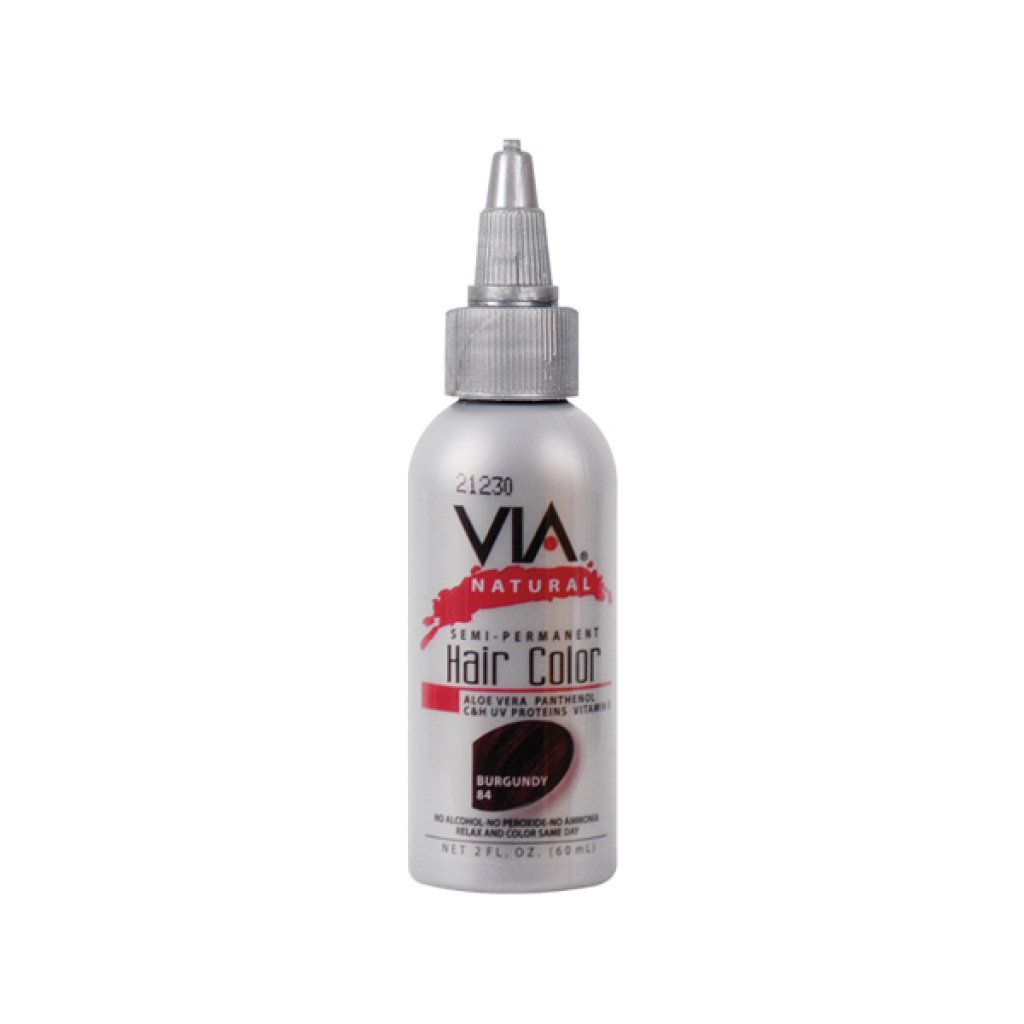 VIA HAIR COLOR #84 BURGUNDY 2OZ (6/CS)
