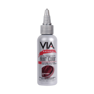 VIA HAIR COLOR #84 BURGUNDY 4OZ(6PC/PK)
