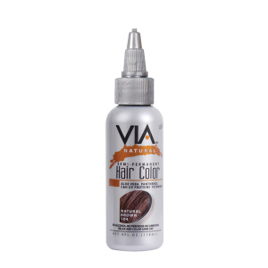 VIA HAIR COLOR #104 NATURAL BROWN 4OZ(6PC/PK)