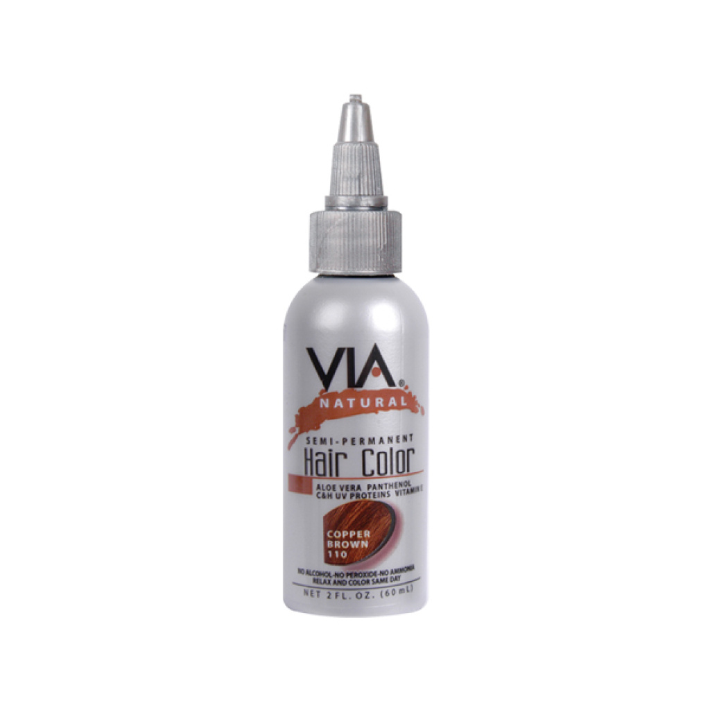VIA HAIR COLOR #110 COPPER BROWN 2OZ (6/CS)