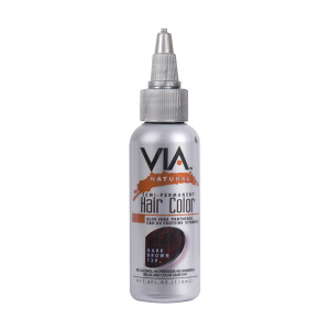 VIA HAIR COLOR #120 DARK BROWN 4OZ(6PC/PK)
