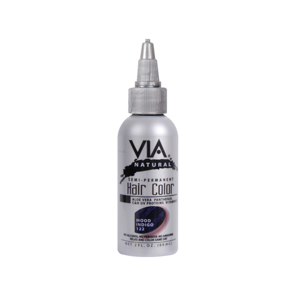 VIA HAIR COLOR #122 MOOD INDIGO 2OZ (6/CS)