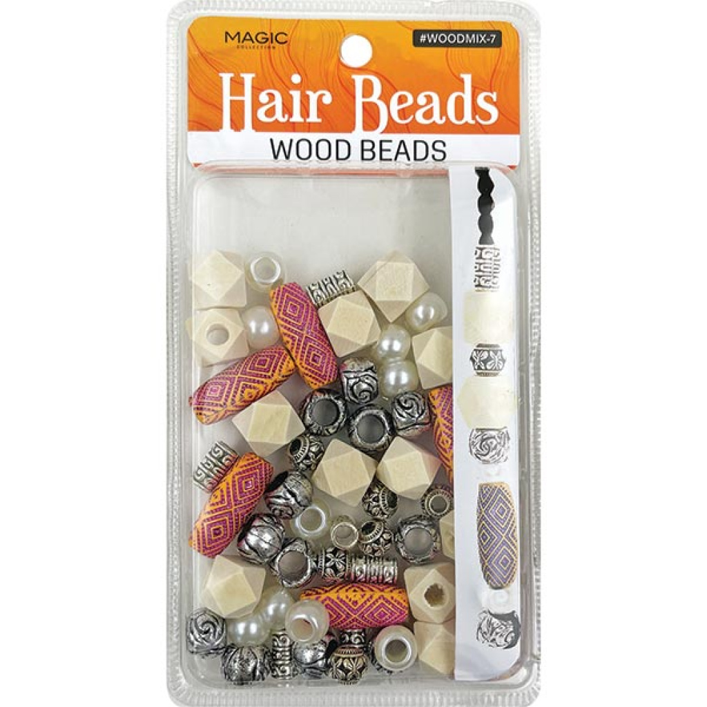 WOOD BEAD MIX DESIGN-7 (12DZ/CS)