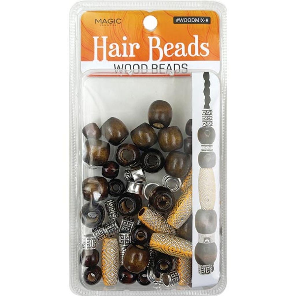 WOOD BEAD MIX DESIGN-8 (12DZ/CS)