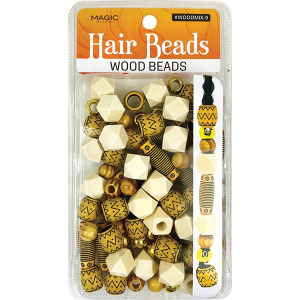 WOOD BEAD MIX DESIGN-9 (12DZ/CS)