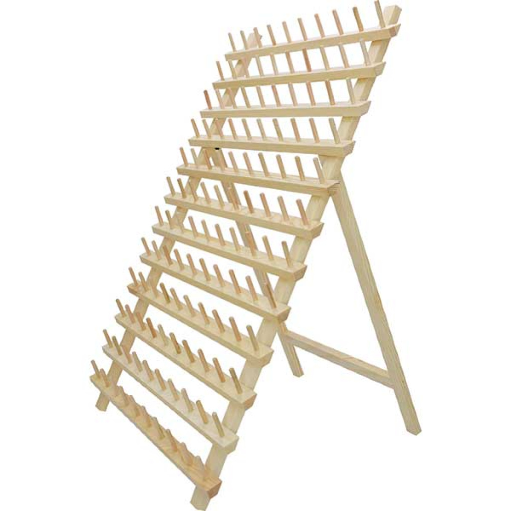 WOOD HAIR RACK 120-SPOOL
