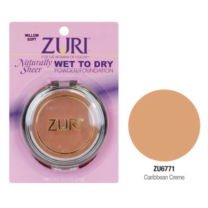 ZURI WET TO DRY POWDER CARIBBEAN CREME(3PC/PK)[6677ZR]