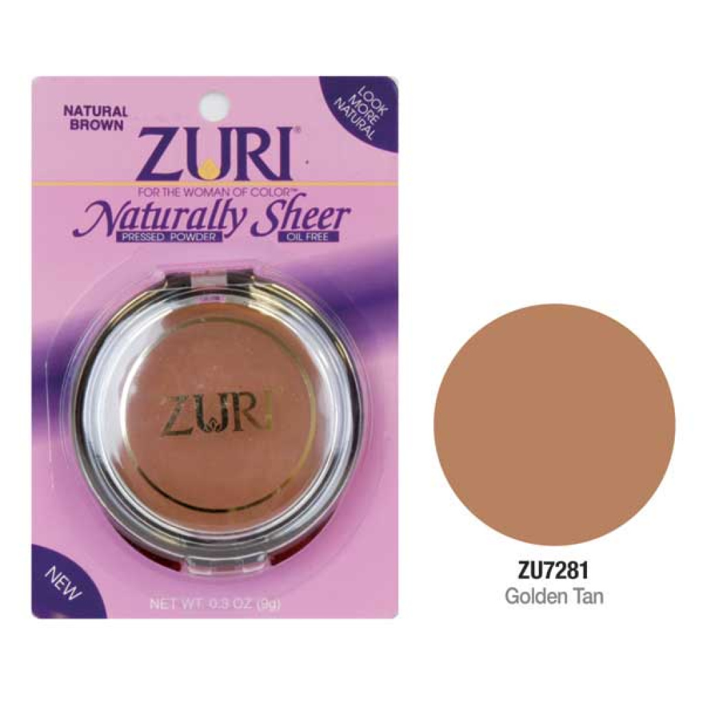 ZURI SHEER PRESSED POWDER GOLDEN TAN(3PC/PK)[6728ZR]