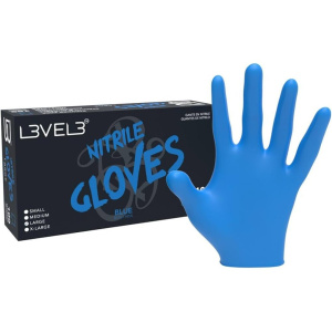 LEVEL3 NITRILE GLOVES BLUE [MEDIUM]