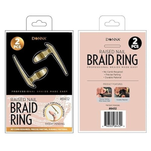 RAISED NAIL BRAID RING #8432