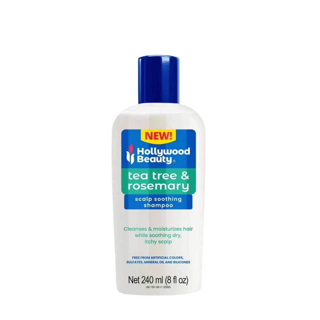 HOLLYWOOD TEA TREE & ROSEMARY SCALP SOOTHING SHAMPOO 8OZ (12/CS) *NEW*
