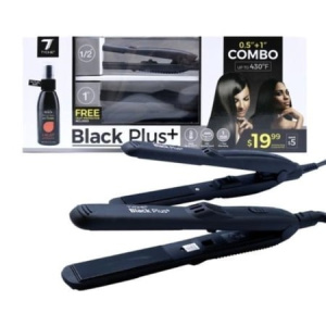 TYCHE BLACK PLUS FLAT IRON COMBO
