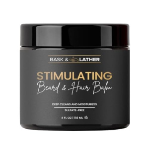BASK & LEATHER BEARD & HAIR BALM 4 Oz