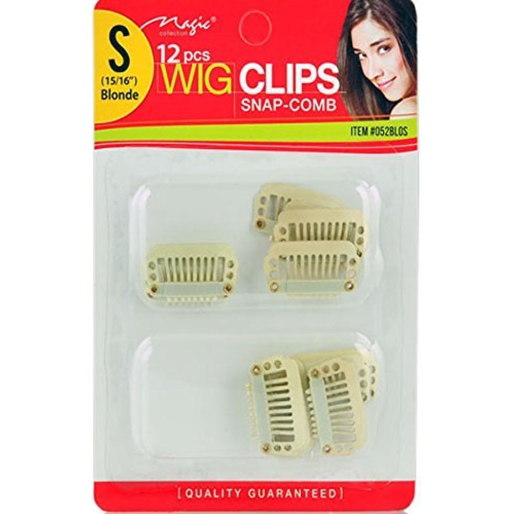 WIG CLIP 12 PCS BLONDE (S)(12DZ/96DZ/CS)