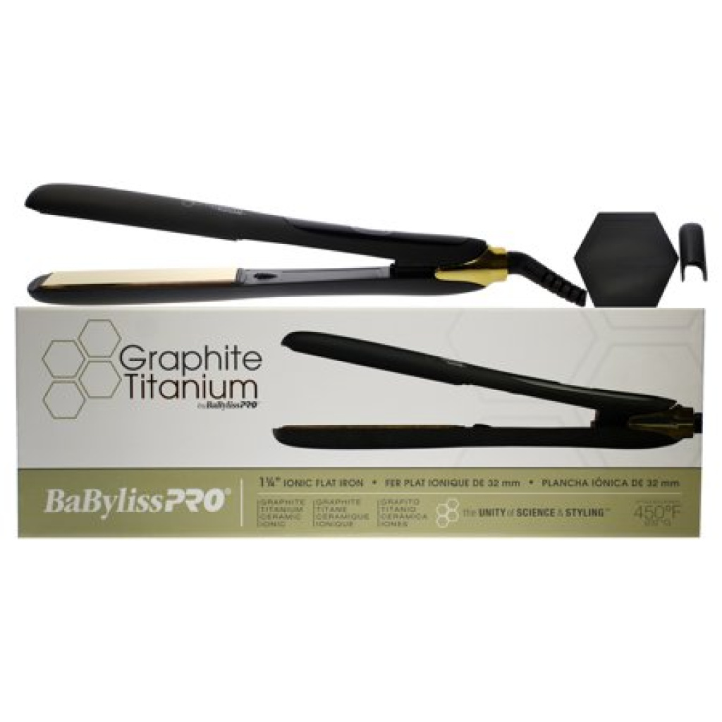 BABYLISS GRAPHITE FLAT IRON 1 1/4 IN