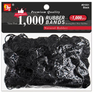 BLACK RUBBER BANDS #01031