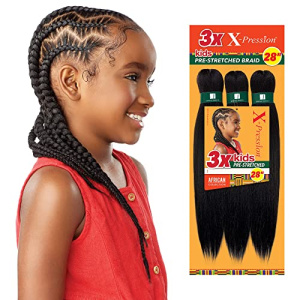 SB 3X X-PRESSION PRE-STRETCHED BRAID 28" (KIDS) 4
