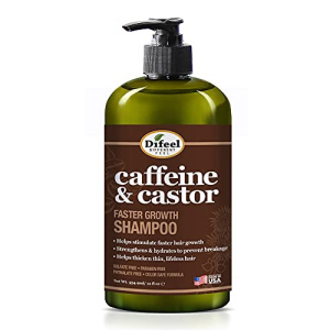 Difeel: Caffeine & Castor Shampoo for Faster Hair Growth 12oz