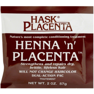 HASK HENNA N' PLACENTA PACKETTE REGULAR 2OZ (12/DS)(2/CS)
