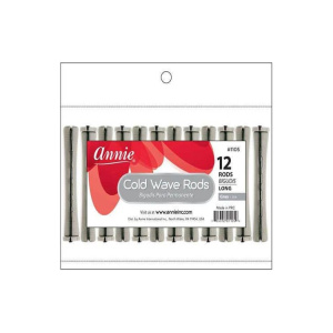 Annie Cold Wave Rods Long 3/8 Inch, 12 Count, Gray