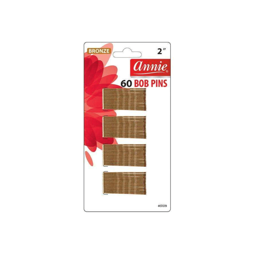 Annie: 60 Bob Pins 2" Bronze #3109