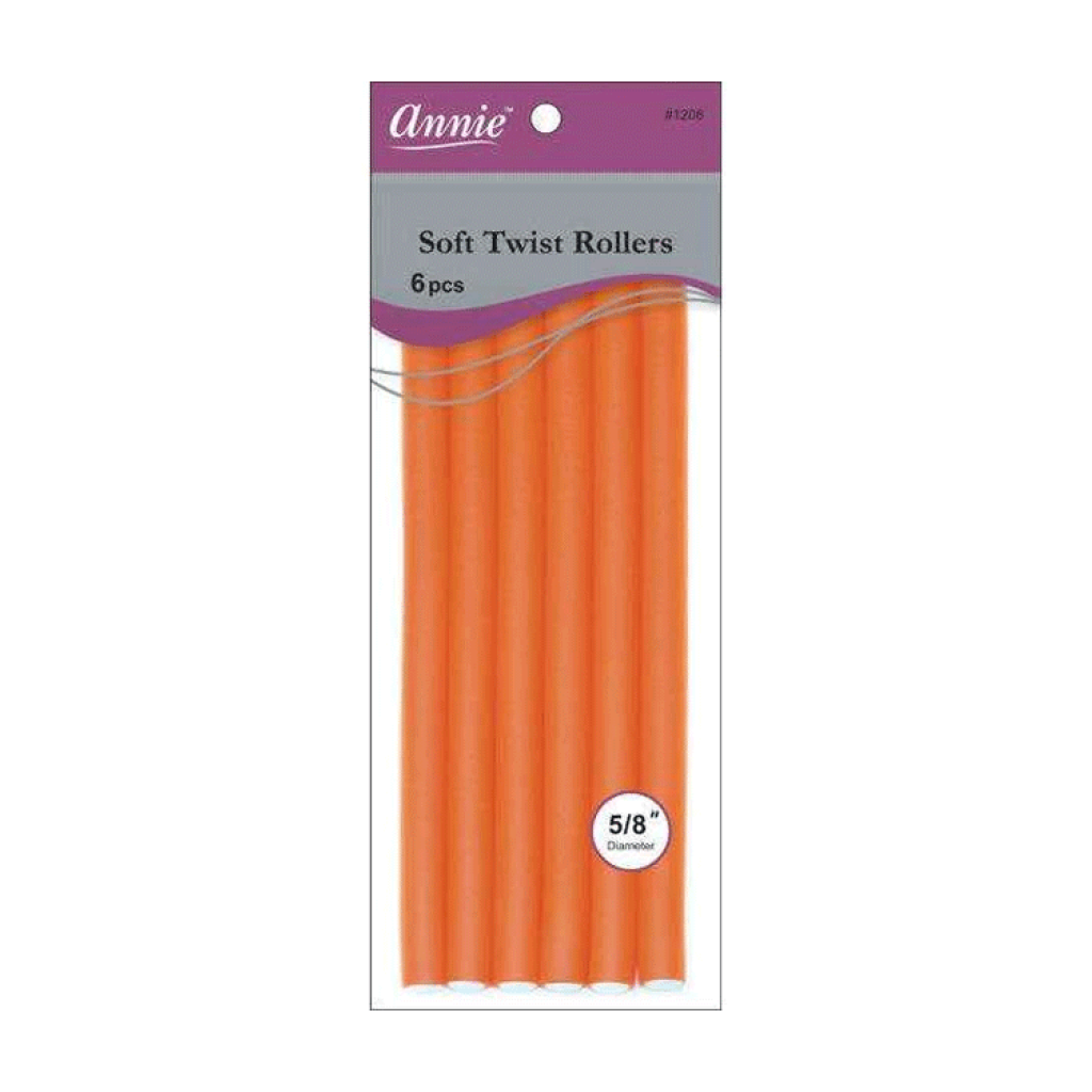 ANNIE: 10" Soft Twist Rollers 5/8" #1208