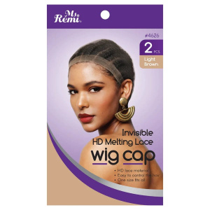 Ms. Remi HD Invisible Melting Wig Cap, 2 Count, Light Brown