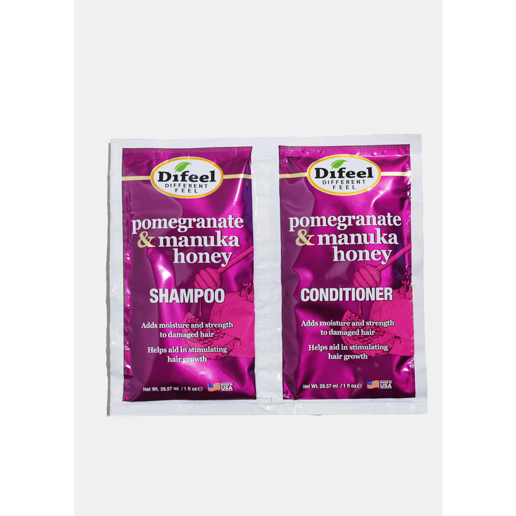 DIFEEL POMEGRANATE MANUKA HONEY SHAMPOO CONDITIONER PACKETT 1.75OZ (12/DS/6/CS)