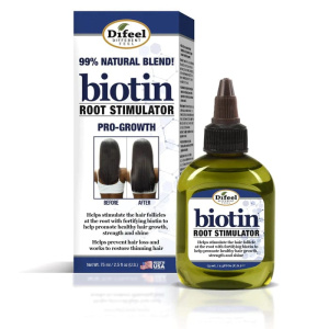 DIFEEL GROWTH & CURL BIOTIN ROOT STIMULATOR HAIR OIL 2.5OZ (24/CS)