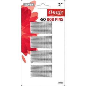 Annie Bob Pins 2 Inch, 60 Count, Silver