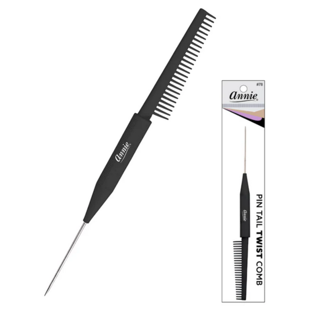 Annie Pin Tail Twist Comb, 1 Count, Black
