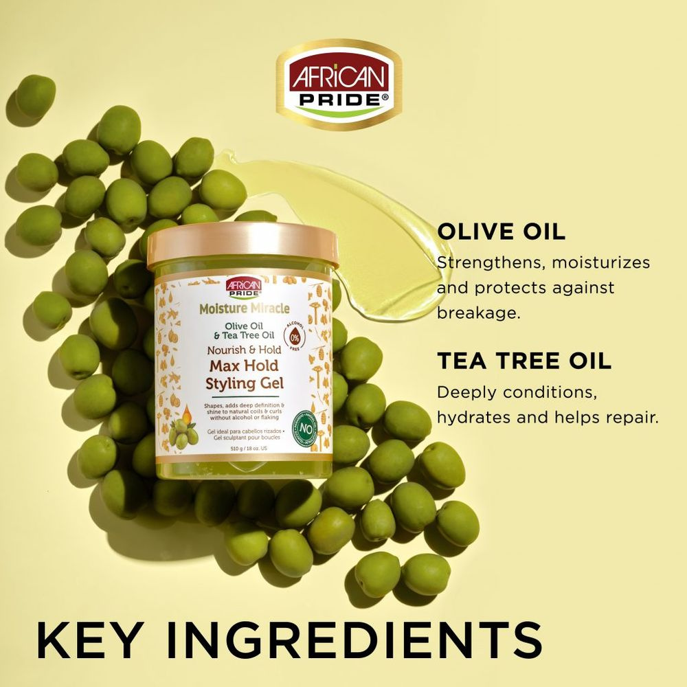 african-pride-moisture-miracle-olive-oil-tea-tree-oil-max-hold-styling-gel-long-lasting-hold-shine-scalp-soothing-18oz-674821