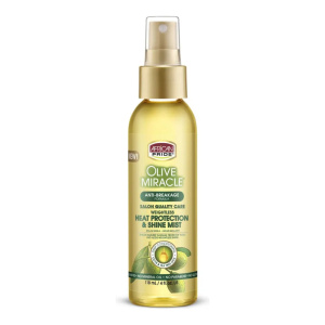 AFRICAN PRIDE OLIVE MIRACLE HEAT PROTECTION & SHINE MIST (4OZ) (6/CS)