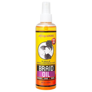 ALLDAY LOCKS BRAID OIL (8OZ) (12/72/CS)