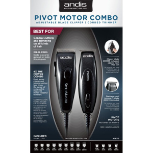 [USE: AD24810] ANDIS COMBO PIVOT MOTOR BLACK CLIPPER/TRIMMER