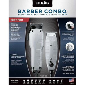 [USE AD66615] ANDIS COMBO BARBER ENVY/T-OUTLINER GRAY