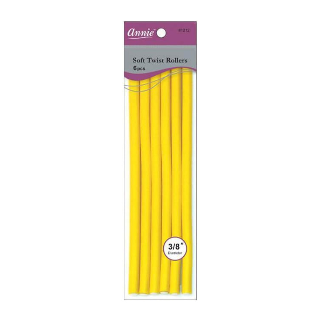 Annie: 10" Soft Twist Rollers 3/8" #1212