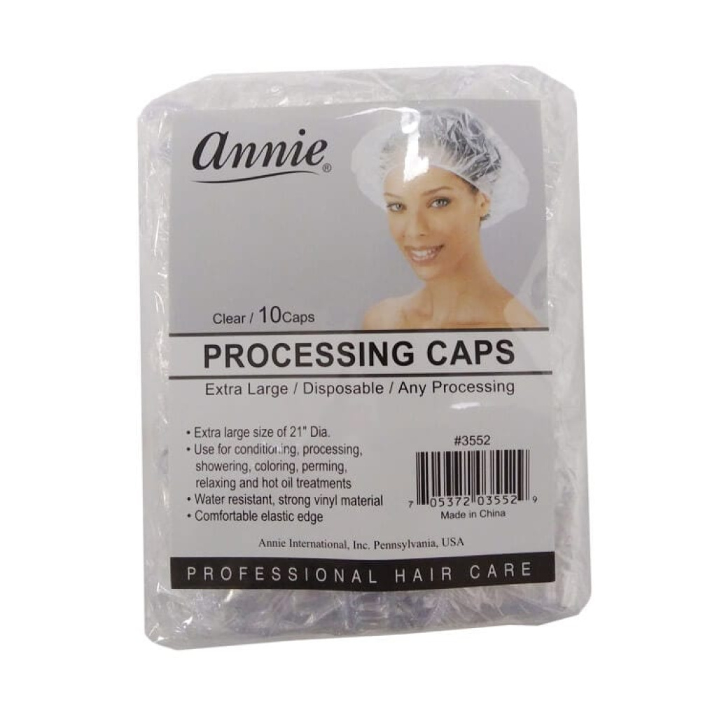 Annie Processing Caps X-Large, 10 Count, Clear
