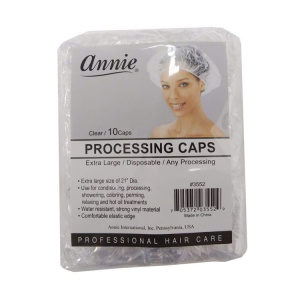 Annie Processing Caps X-Large, 10 Count, Clear