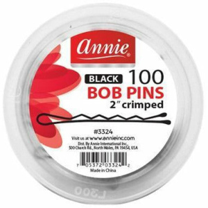 Annie: 100 Ball Tipped Bob Pins Crimped 2" #3324