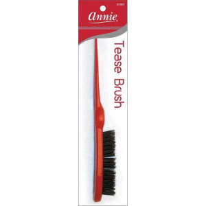 Annie Plastic Tease Brush with Pointed Tip, Red