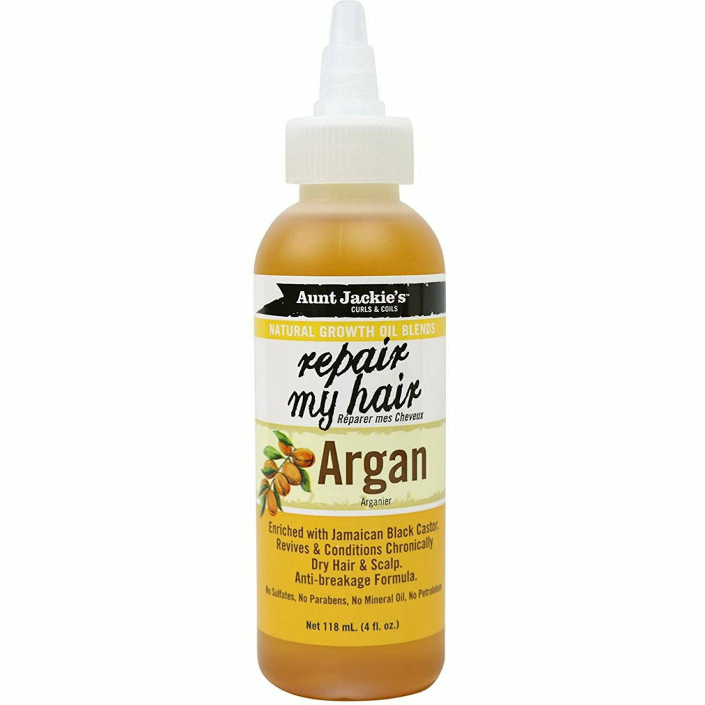 AUNT JACKIE'S GROWTH OIL ARGAN (4OZ) [REPAIR MY HAIR] (6/24/CS)