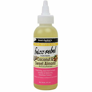 AUNT JACKIE'S GROWTH OIL COCONUT & SWEET ALMOND (4OZ) [FRIZZ REBEL] (6/24/CS)